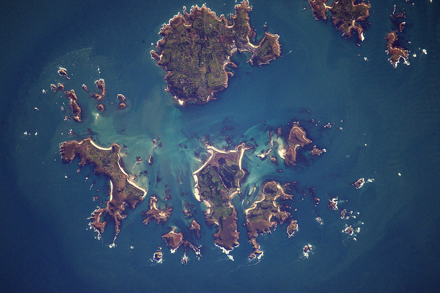 Îles Scilly vue de l'espace - photo Thomas Pesquet